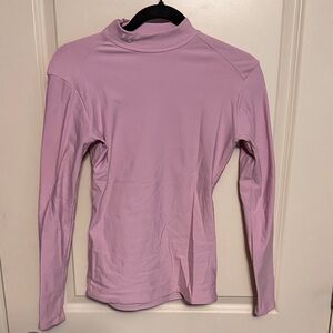 Under Armour Light Pink Long-Sleeve Mock Neck Top
